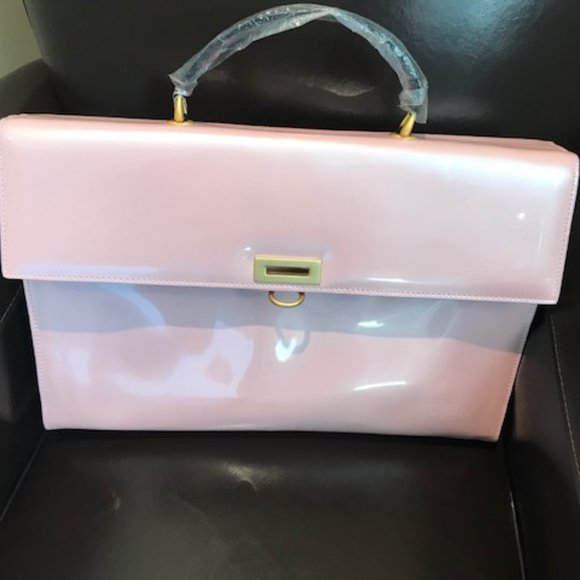 Stunning Pink Business Case/Purse with Matching Crossbody Satchel - Picture 7 of 8